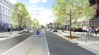 Visualisierung für die Stadt Lübeck, Straßengestaltung Alternative